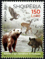 ALBANIA 2021 Europa CEPT. Endangered National Wildlife - Fine Stamp MNH - Albania