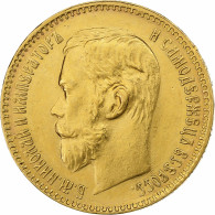 Russie, Nicholas II, 5 Roubles, 1898, St. Petersburg, Or, TTB+, KM:62 - Rusland