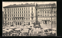 AK Wien, Am Hof, Kredit-Anstalt Für Handel Und Gewerbe, Mariensäule Von Herold  - Other & Unclassified