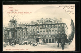 AK Wien, Am Hof, Radetzky-Denkmal Mit K. Und K. Reichs-Kriegsministerium  - Autres & Non Classés