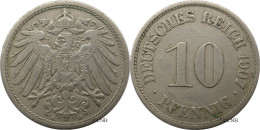 Allemagne - Empire - Guillaume II - 10 Pfennig 1907 A - TTB/XF45 - Mon6472 - 10 Pfennig