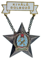 ~1950. "Kiváló Dolgozó" Rákosi-címeres Zománcozott Kitüntetés T:AU - Unclassified