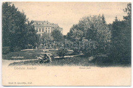 T2/T3 1903 Arad, Salacz Park, Csanádi Palota. Bloch H. Nyomda Kiadása / Park And Palace (EK) - Unclassified