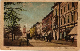 T3 1925 Arad, Bulevardul Regina Maria / Utca, Autóbusz, üzletek / Street View, Autobus, Shops (EB) - Unclassified