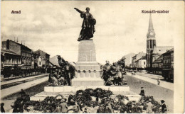 * T2/T3 Arad, Kossuth Szobor. Kerpel Izsó Kiadása / Statue, Monument - Sin Clasificación