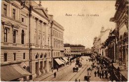 ** T2/T3 Arad, Aczél Péter Utca, Autóbusz, üzletek. Oláh Sándor és Társa Kiadása / Street View, Autobus, Shops (EK) - Non Classificati