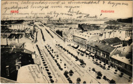 T2/T3 1911 Arad, Madártávlatból, üzletek / General View, Shops (EK) - Ohne Zuordnung
