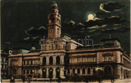 * T2/T3 1919 Arad, Városháza Este / Town Hall At Night (EK) - Zonder Classificatie