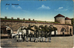 * T3 Arad, Vár Részlet Katonákkal. Weisz Leo Kiadása / Castle With K.u.K. Soldiers (szakadás / Tear) - Non Classificati