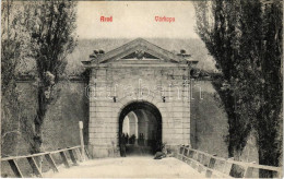 T2/T3 1909 Arad, Várkapu. Kiadja Mandl J. / Castle Gate - Non Classificati