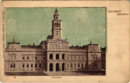 * T2/T3 1901 Arad, Városháza. Lengyel L. Műintézete / Town Hall (EK) - Non Classés