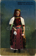 ** T3/T4 Bánffyhunyad, Huedin; Bánffyhunyadi Pártás Leány / Mädchen Aus Banffyhunyad / Transylvanian Folklore (kopott Sa - Non Classés