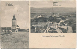* T3 Barcaföldvár, Földvár, Marienburg, Feldioara; Biserica Ev., Cetatea / Ev. Kirche, Burg / Evangélikus Templom, Vár.  - Unclassified
