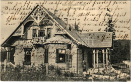 * T2/T3 1910 Borszék, Borsec; Bellevue Villa / Villa (EK) - Unclassified