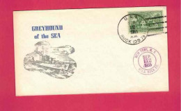 Lettre De 1955 Des USA EUAN - YT N° 574 - Destroyer - Oblitération U.S.S. Buck BR. - Ships