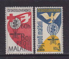 CZECHOSLOVAKIA  - 1962 Malaria Eradication Set Never Hinged Mint - Unused Stamps