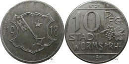 Allemagne - Empire - Worms-am-Rhein - 10 Pfennig Kriegsgeld 1918 - TTB/XF45 - Mon6092 - 10 Pfennig