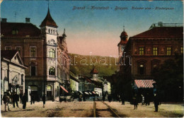 ** T2/T3 Brassó, Kronstadt, Brasov; Kolostor Utca / Klostergasse / Street View (kopott Sarkak / Worn Corners) - Non Classificati