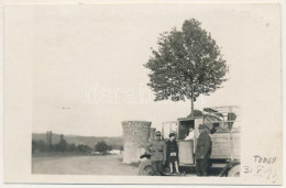 * T4 1931 Cebe, Tebea; Teherautó Román Katonákkal / Truck With Romanian Soldiers. Photo (vágott / Cut) - Non Classés