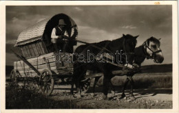 T2/T3 1940 Csíkmadaras, Madaras; Deszkás Kóboros Szekér, Erdélyi Folklór. Aladics Zoltán Okl. Mérnök Felvétele / Transyl - Non Classificati