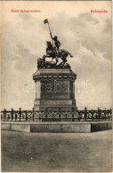 T2 1908 Kolozsvár, Cluj; Szent György Szobor. Schuster Emil Kiadása / Monument - Unclassified