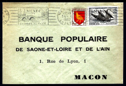 LETTRE DE MENDE (LOZER) - 1957 - GORGES DU TARN - JOURNÉ DU TIMBRE -  - Lettres & Documents