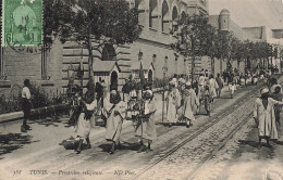 TUNISIE - Tunis - Procession Religieuse - N D Phot - Animé  - Carte Postale Ancienne - Tunisia