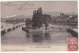 J.J. 1   Genève Et Le Mont-Blanc - (Schweiz/Suisse/Switzerland) - 1906 - Genève