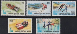 Niger Mi.Nr. 685-89 Olympische Winterspiele Lake Placid (5 Werte) - Níger (1960-...)