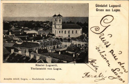 T3 1899 (Vorläufer) Lugos, Lugoj; Látkép. Auspitz Adolf Kiadása / General View (EB) - Unclassified