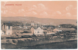 * T4 Maroshévíz, Toplita; Pályaudvar, Vasútállomás, Vonat, Gőzmozdony / Railway Station, Train, Locomotive (vágott / Cut - Unclassified