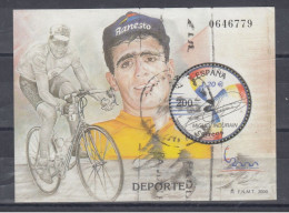 TIMBRES ESPANA ESPAGNE SPAIN NON Classés BLOC CYCLISME MIGUEL INDURAIN - Blocs & Feuillets