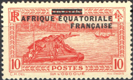 AFRICA EQUATORIALE FRANCESE, PAESAGGI, LANDSCAPE, 1936, 10 C. NUOVO (MLH*) Mi:FR-EQ 5, Scott:FR-EQ 5, Yt:FR-EQ 21 - Nuevos