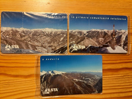 Phonecard Set Andorra - Mountain, Puzzle - Mint In Blister - Andorra