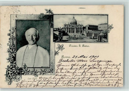 12054905 - Paepste Leo XIII  Und Piazza S. Pietro - Other & Unclassified