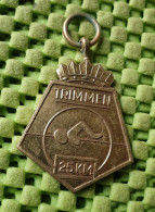 Medaile : 25 Km. Trimmen Op Autoloze Zondag. N.S.F 1973  -  Original Foto  !!  Medallion  Dutch - Sonstige & Ohne Zuordnung