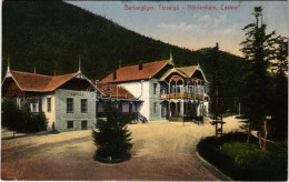 T2/T3 1917 Barlangliget, Höhlenhain, Tatranská Kotlina (Magas-Tátra, Vysoké Tatry); Kávéház és Társalgó. Wlaszlovits Gus - Sin Clasificación