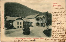 T2/T3 1901 Barlangliget, Höhlenhain, Tatranská Kotlina (Tátra, Magas Tátra, Vysoké Tatry); Társalgó, Kaszinó, Kávéház /  - Zonder Classificatie