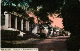 * T3 1914 Bártfafürdő, Bardejovské Kúpele, Bardiov, Bardejov; Úri Utca, Bornemissza Villa. Birnbaum S.N. Kiadása / Stree - Unclassified