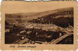 T2/T3 1919 Fülek, Filakovo; Zománcedénygyár, Iparvasút. Andor Ernő Kiadása / Enamel Factory, Industrial Railway - Non Classés