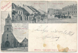 T3 1902 Galgóc, Frasták, Hlohovec; Ferenc József Tér, Római Katolikus Templom. Szold Jakab Kiadása / Square, Church (EB) - Unclassified