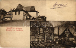 * T2/T3 1914 Késmárk, Kezmarok; Ev. Holzkirche / Evangélikus Fatemplom, Belső, Oltár. Schmidt R. C. Kiadása / Lutheran W - Unclassified