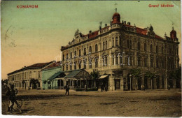 T3 1913 Komárom, Komárno; Grand Kávéház / Café (szakadás / Tear) - Unclassified