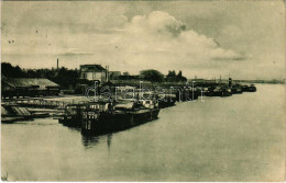 T2/T3 1933 Komárom, Komárno; Duna Részlet A Kikötővel / Donauansicht Mit Hafen / Danube Riverside, Port (EK) - Unclassified