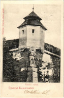 T2/T3 1907 Komárom, Komárno; Kőszűz A Várban. Spitzer Sándor Kiadása / Castle Wall, Monument (EK) - Non Classés