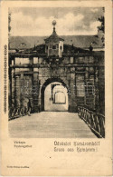 T2/T3 1902 Komárom, Komárno; Várkapu. Czike Dénes Kiadása / Castle Gate (EK) - Non Classés