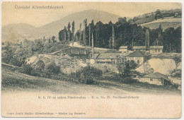 * T3 Körmöcbánya, Kremnitz, Kremnica; M. K. IV-es Számú Nándor Akn, Bányaa. Kiadja Braun Ármin / K. U. No. IV. Ferdinand - Unclassified