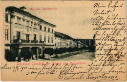 T2/T3 1900 Lőcse, Leutschau, Levoca; Megyeház. Latzin János Kiadása / Komitatshaus / County Hall (EK) - Unclassified