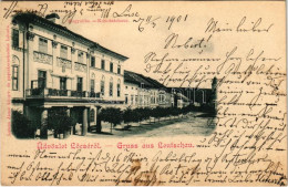 T2/T3 1901 Lőcse, Levoca; Megyeháza. Latzin János Kiadása / Komitatshaus / County Hall - Non Classés