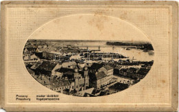 * T3/T4 1912 Pozsony, Pressburg, Bratislava; Madár Távlatból Zsinagógával. Kaufmann Kiadása / General View With Synagogu - Zonder Classificatie